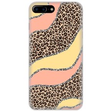 Чохол для iPhone 7 Plus / 8 Plus MixCase Леопард жовто-рожевий