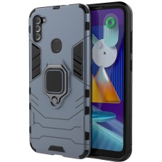 Чохол для Samsung Galaxy A11 / M11 Transformer Ring ударостійкий з кільцем сірий