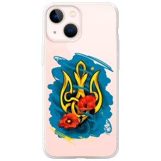 Чохол для iPhone 13 MixCase патріотичні герб із маками