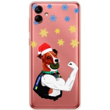 Чохол для Samsung Galaxy A04 (A045) MixCase Новий рік новорічний Патрон