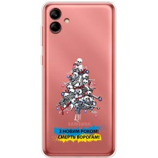 Чохол для Samsung Galaxy A04 (A045) MixCase Новий рік ялинка з оккупантів