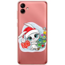 Чохол для Samsung Galaxy A04 (A045) MixCase Новий рік кролик 2023