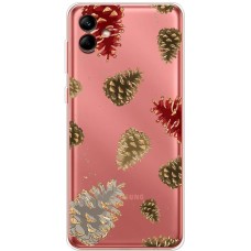 Чохол для Samsung Galaxy A04 (A045) MixCase Новий рік ялинові шишки