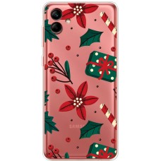 Чохол для Samsung Galaxy A04 (A045) MixCase Новий рік патерн омела