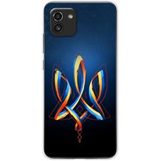 Чохол для Samsung Galaxy A03 (A035) Mixcase патріотичний Герб із стрічки