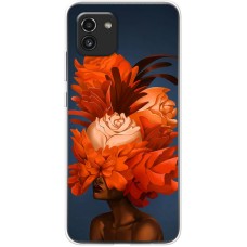 Чохол для Samsung Galaxy A03 (A035) Mixcase природа дівчина квітка