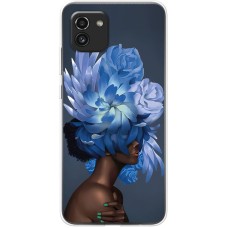 Чохол для Samsung Galaxy A03 (A035) Mixcase природа дівчина квітка 3