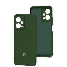 Чохол для Xiaomi Poco X5 / Note 12 5G Silicone Full camera dark green