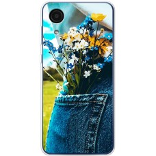 Чохол для Samsung Galaxy A03 Core (A032) MixCase патріотичні квіти України