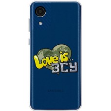 Чохол для Samsung Galaxy A03 Core (A032) MixCase патріотичні Love is ЗСУ
