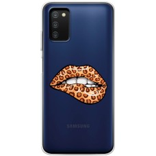 Чохол для Samsung Galaxy A03s (A037) MixCase Леопард губи