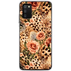 Чохол для Samsung Galaxy A03s (A037) MixCase Леопард троянди