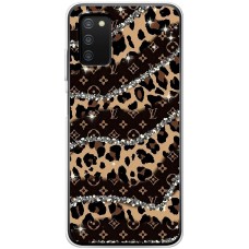 Чохол для Samsung Galaxy A03s (A037) MixCase Леопард Louis Vuitton