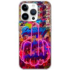 Чохол для iPhone 15 Pro MixCase графіті pink hand
