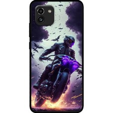 Чохол для Samsung Galaxy A03 (A035) MixCase машини неон мото