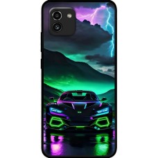 Чохол для Samsung Galaxy A03 (A035) MixCase машини неон в ночі