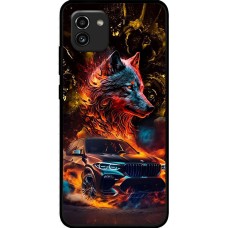 Чохол для Samsung Galaxy A03 (A035) MixCase машини неон bmw вовк