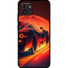 Чохол для Samsung Galaxy A03 (A035) MixCase машини неон жовто-помаранчева