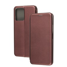 Чохол книжка Premium для Xiaomi Poco X5 / Note 12 5G бордовий