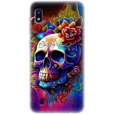Чохол для Samsung Galaxy A10 (A105) MixCase асорті череп у квітах