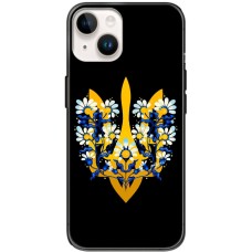 Чохол для iPhone 15 MixCase патріотичні тризуб в квітах