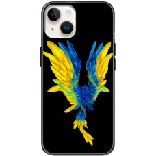 Чохол для iPhone 15 MixCase патріотичні жовто-синій птах