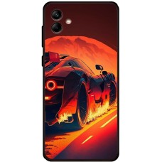 Чохол для Samsung Galaxy A05 (A055) MixCase машини неон жовто-помаранчева