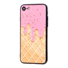 Чохол Confetti для iPhone 7 / 8 конфетті крем