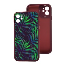 Чохол для iPhone 12 MixCase LikGus квіти тропічні листочки