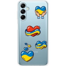 Чохол для Samsung Galaxy M14 (M146) MixCase патріотичні серця