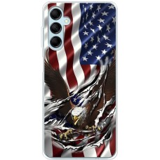 Чохол для Samsung Galaxy M14 (M146) MixCase патріотичні орлан на прапорі
