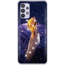 Чохол зі стразами Samsung A325 Galaxy A32 Girl with Umbrella