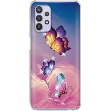 Чохол із стразами Samsung A325 Galaxy A32 Butterflies