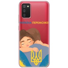 Чохол для Samsung Galaxy A02S (A025) MixCase патріотичні Україна переможе