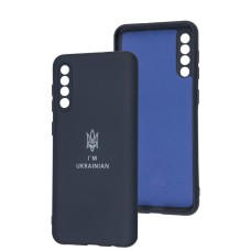 Чохол для Samsung Galaxy A50 / A50s / A30s Full Premium Тризуб синій / midnight blu