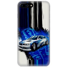 Чохол для iPhone 7 Plus / 8 Plus MixCase авто бмв на синьому