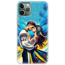 Чохол для iPhone 11 Pro Max MixCase патріотичні закохана пара