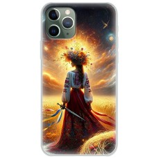 Чохол для iPhone 11 Pro Max MixCase патріотичні жінка у вишиванці