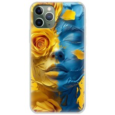Чохол для iPhone 11 Pro Max MixCase патріотичні розмальована фарбами