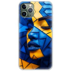 Чохол для iPhone 11 Pro Max MixCase патріотичні геометрія обличчя