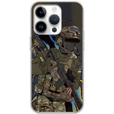 Чохол для iPhone 15 Pro MixCase патріотичні військовий
