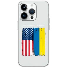 Чохол для iPhone 15 Pro MixCase патріотичні прапори