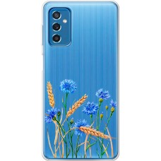 Чохол для Samsung Galaxy M52 (M526) Mixcase квіти волошки в пшениці