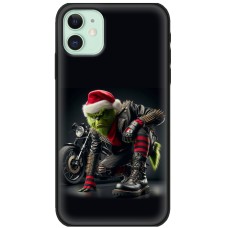 Чохол для iPhone 12 mini MixCase Новий рік Грінч байкер