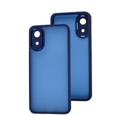 Чохол для Samsung Galaxy A03 Core (A032) Luxury Metal Lens синій