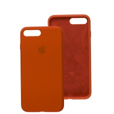 Чохол для iPhone 7 Plus / 8 Plus Silicone Full помаранчевий / electric orange