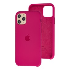 Чохол Silicone для iPhone 11 Pro Max Premium гранатовий