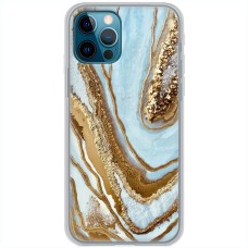 Чохол для iPhone 14 Pro Max MixCase мармур світло-бірюзовий I