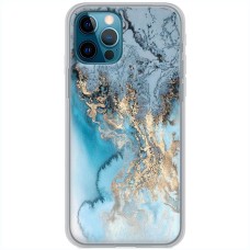 Чохол для iPhone 14 Pro Max MixCase мармур бірюзовий мікс