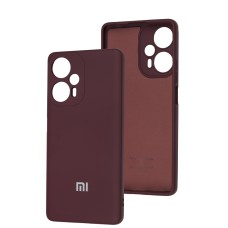 Чохол для Xiaomi Poco F5 / Note 12 Turbo Full camera бордовий / marsala